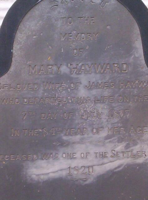HAYWARD Mary -1877