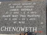 CHENOWETH James Thomas 1880-1970 & Ellen May PAXTON 1891-1975