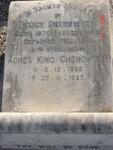 CHENOTWETH Peggy 1918-1939 :: CHENOTWETH Agnes King 1886-1977