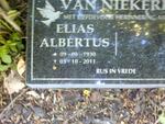 NIEKERK Elias Albertus, van 1930-2011