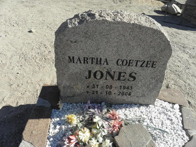 JONES Martha Coetzee 1941-2006