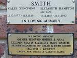 SMITH Caleb Xenophon 1877-1929 & Elizabeth Hampton COE 1887-1963 :: LAWLEY Lilian Mavis nee SMITH 1911-1975