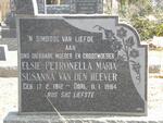 HEEVER Elsie Petronella Maria Susanna, van den 1912-1984