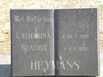 HEYMANS Catharina Beatrix 1900-1980