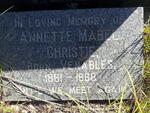 CHRISTIE Annette Mabel nee VENABLES 1881-1968