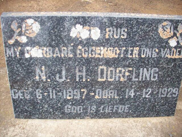 DORFLING N.J.H. 1897-1929