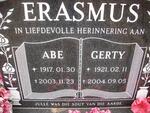 ERASMUS Abe 1917-2003 & Gerty 1921-2004
