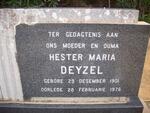 DEYZEL Hester Maria 1901-1976