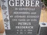 GERBER Petrus Frederick 1934-1993