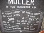 MULLER Chris 1901-1968 & A.F. DU TOIT 1906-1998