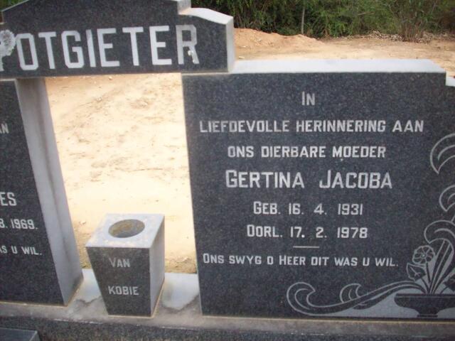 POTGIETER Gertina Jacoba 1931-1978