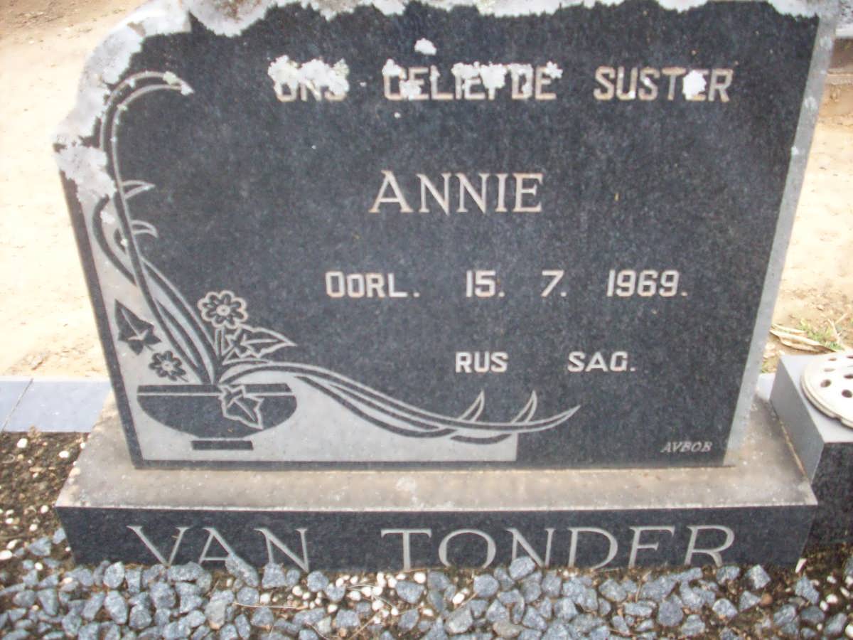TONDER Annie, van -1969