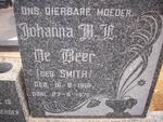 BEER Johanna M.H., de nee SMITH 1916-1970