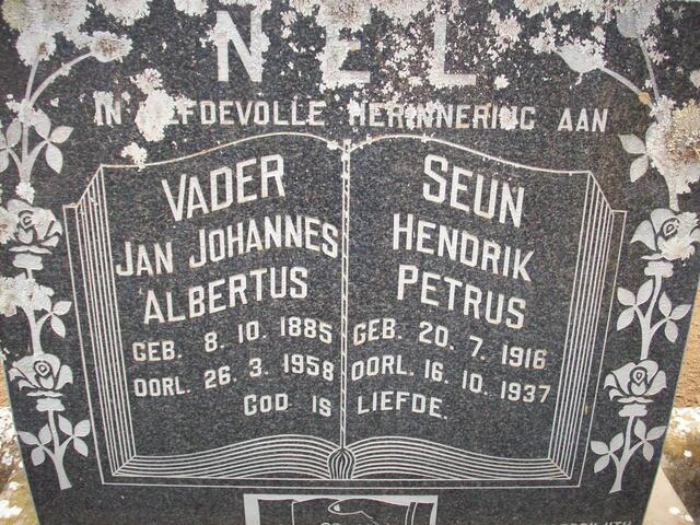 NEL Jan Johannes Albertus 1885-1958 :: NEL Hendrik Petrus 1916-1937