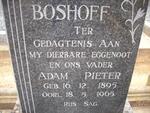 BOSHOFF Adam Pieter 1895-1965
