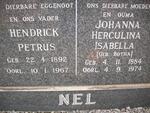 NEL Hendrick Petrus 1892-1967 & Johanna Herculina Isabella BOTHA 1884-1974