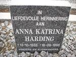 HARDING Anna Katrina 1933-1998