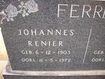 FERREIRA Johannes Renier 1903-1972
