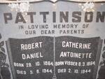 PATTINSON Robert Daniel 1864-1944 & Catherine Antoinette VISSER 1864-1944