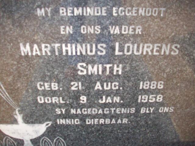 SMITH Marthinus Lourens 1886-1958