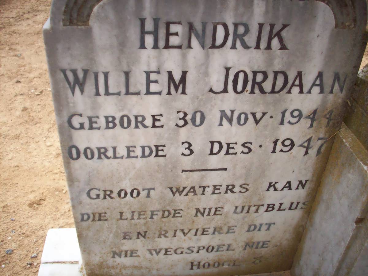 JORDAAN Hendrik Willem 1944-1947