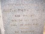 CLAASSEN Hester Maria nee FOURIE 1876-1943