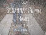 HAMEL Susanna Sophia nee MILLARD 1904-1943