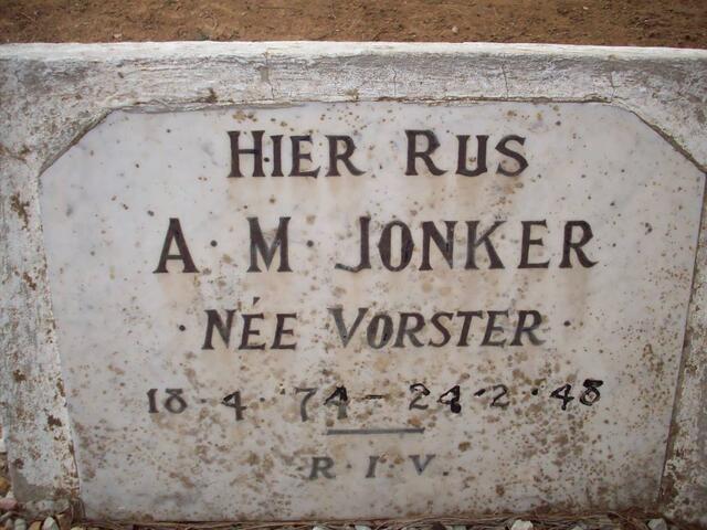 JONKER A.M. nee VORSTER 1974-1948