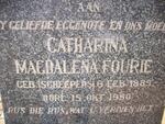 FOURIE Catharina Magdalena nee SCHEEPERS 1889-1950