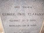 CLAASSEN George Paul 1861-1952