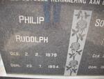 NEL Philip Rudolph 1879-1954