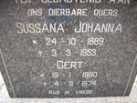 SCHMIDT Gert 1890-1974 & Sussana Johanna 1889-1953