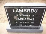 LAMBROU Zacharias 1919-1993