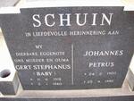 SCHUIN Johannes Petrus 1920-1986 & Gert Stephanus 1918-1980