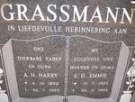 GRASSMANN A.H. 1922-1995 & E.D. 1925-1988