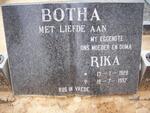 BOTHA Rika 1928-1997