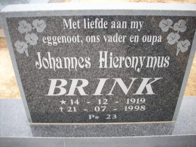 BRINK Johannes Hieronymus 1919-1998
