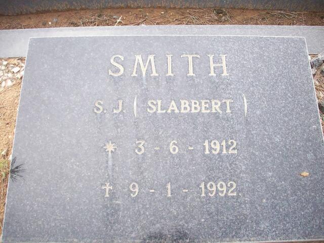 SMITH S.J. nee SLABBERT 1912-1992