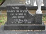 PIENAAR Elizabeth nee VAN NIEKERK 1900-2005