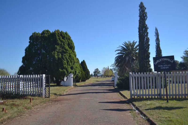 1. Entrance to Carletonville cemetery