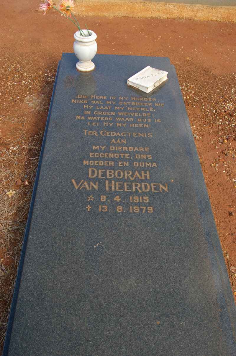 HEERDEN Deborah, van 1915-1979