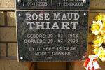 THIART Rose Maud 1948-2008