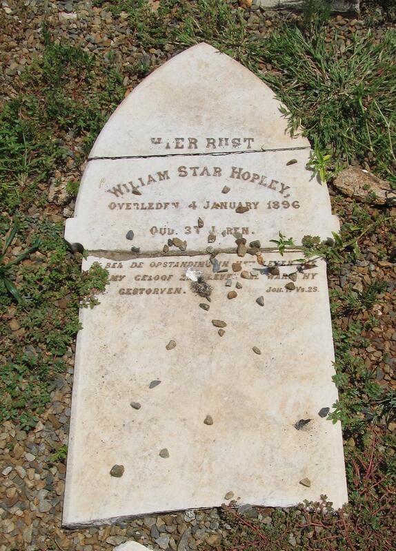 HOPLEY William Star -1896