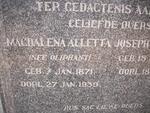 NELL Joseph Heydenrych 1861-1938 & Magdalena Alletta OLIPHANT 1871-1939