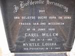 JAGER Carel Willem, de 1913-1985 & Myrtle Louisa POTGIETER 1920-1985