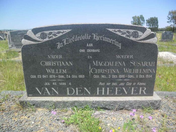 HEEVER Christiaan Willem, van den 1878-1959 & Magdalena Susarah Christina Wilhelmina NEL 1886-1954
