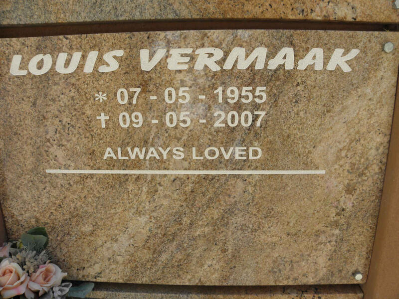 VERMAAK Louis 1955-2007