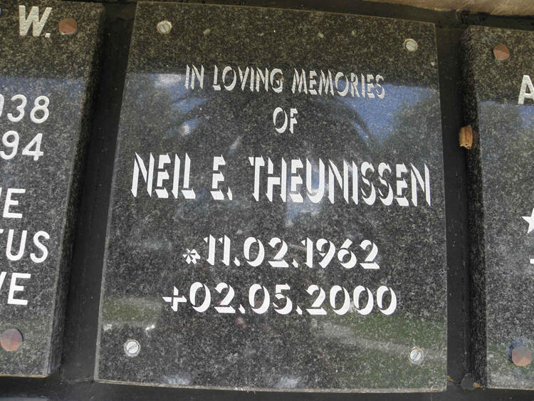 THEUNISSEN Neil E. 1962-2000