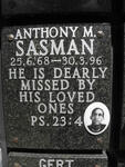 SASMAN Anthony M. 1968-1996