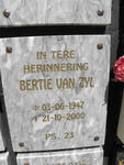 ZYL Bertie, van 1947-2000